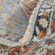 Feizy Kaia 39HXF Transitional Medallion in Orange/Ivory/Blue