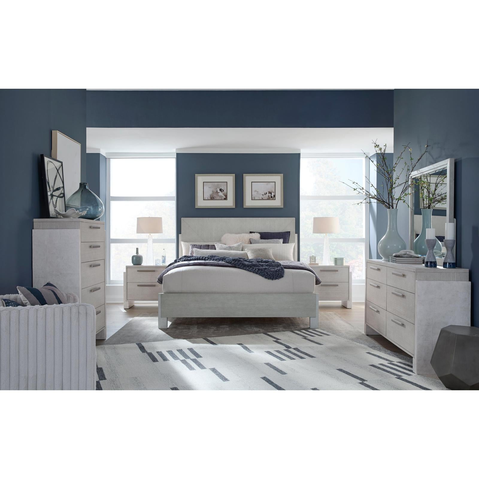 Magnussen Home Lorelei Misty Cloud Panel Bed