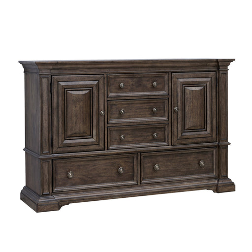 Pulaski Furniture Woodbury 5-Drawer Dresser with Cabinets