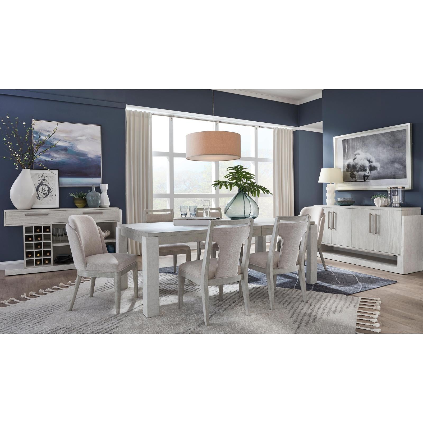 Magnussen Home Lorelei Misty Cloud Upholstered Side Chair Set of 2