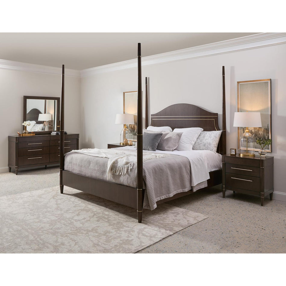 Pulaski Furniture Asher Park Piano Brown Poster Bed