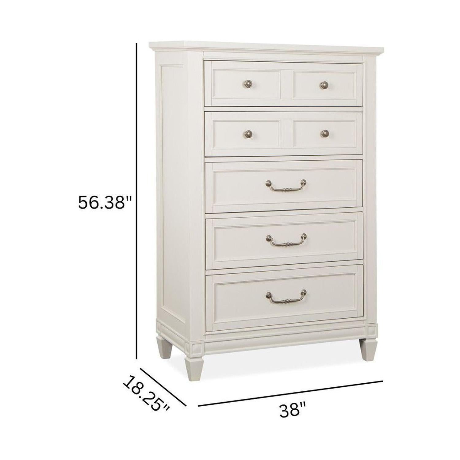 Magnussen Home Willowbrook Egg Shell White Chest