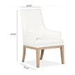 Magnussen Home Coventry Honey Maple Upholstered Host Chair Set of 2