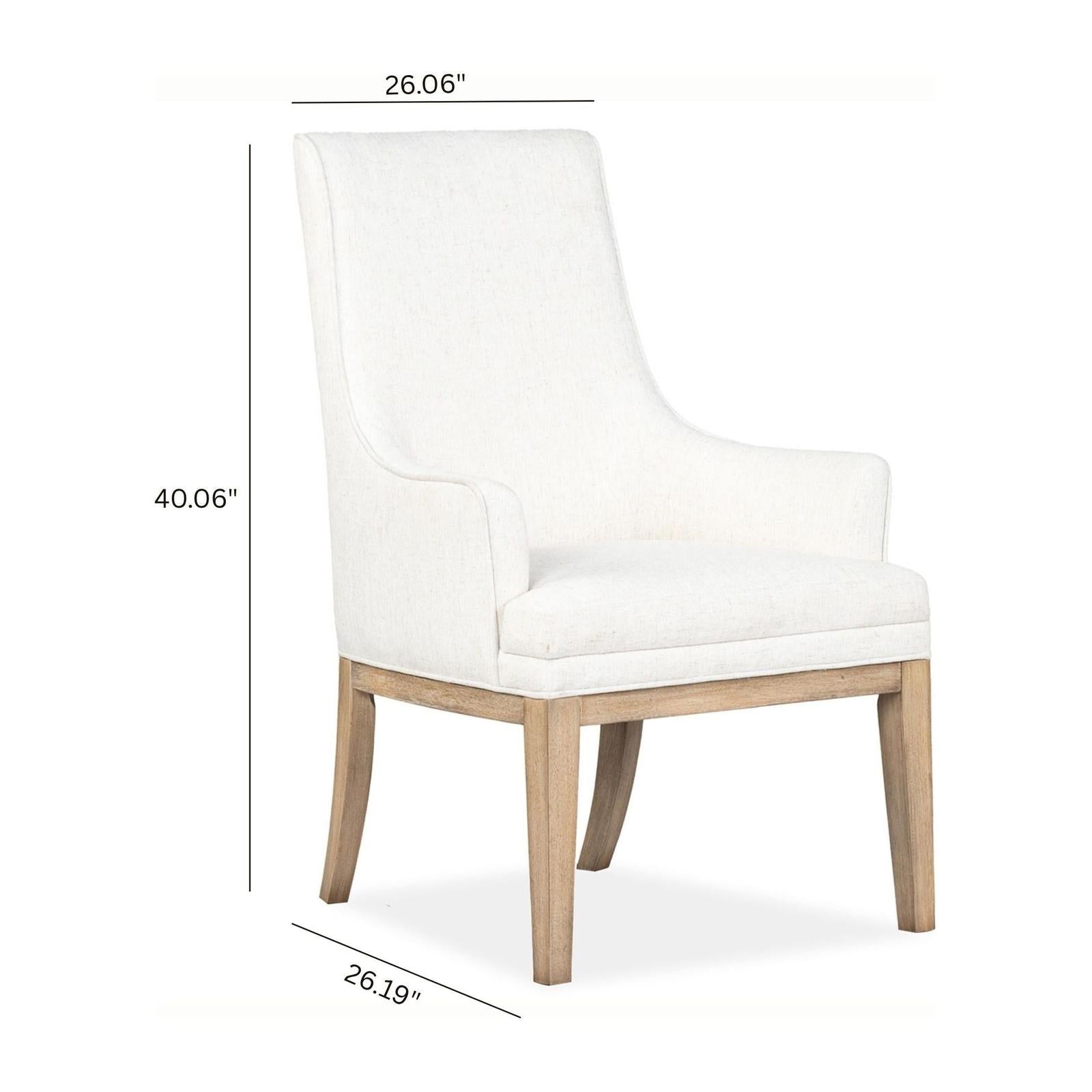 Magnussen Home Coventry Honey Maple Upholstered Host Chair Set of 2