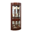 Pulaski Furniture PFC Curios Curved 5 Shelf Corner Curio Cabinet