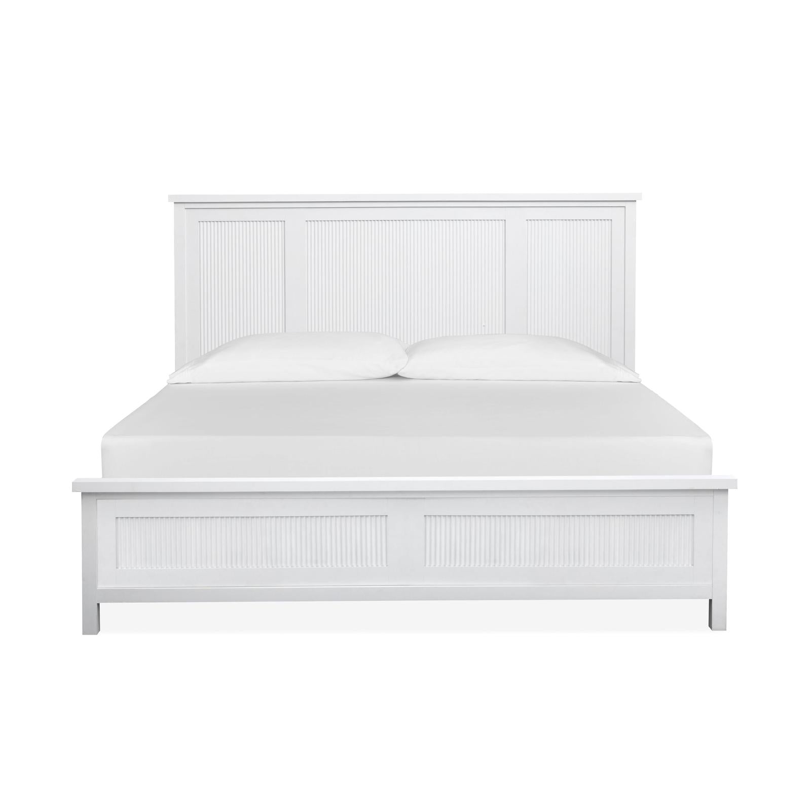 Salt Life Home Windmill Harbour White Whisp and Sand Queen Panel Bed Sale