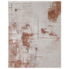 Feizy Gilmore 39UOF Modern Abstract, Ivory/Orange/Gray, Rug