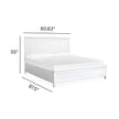 Salt Life Home Windmill Harbour White Whisp and Sand King Panel Bed