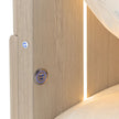 Michael Amini Lotus Bay Panel Bed with LED Lights - Sand