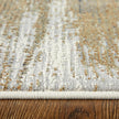 Feizy Mandana 39LYF Modern Abstract Rug in Brown/Ivory