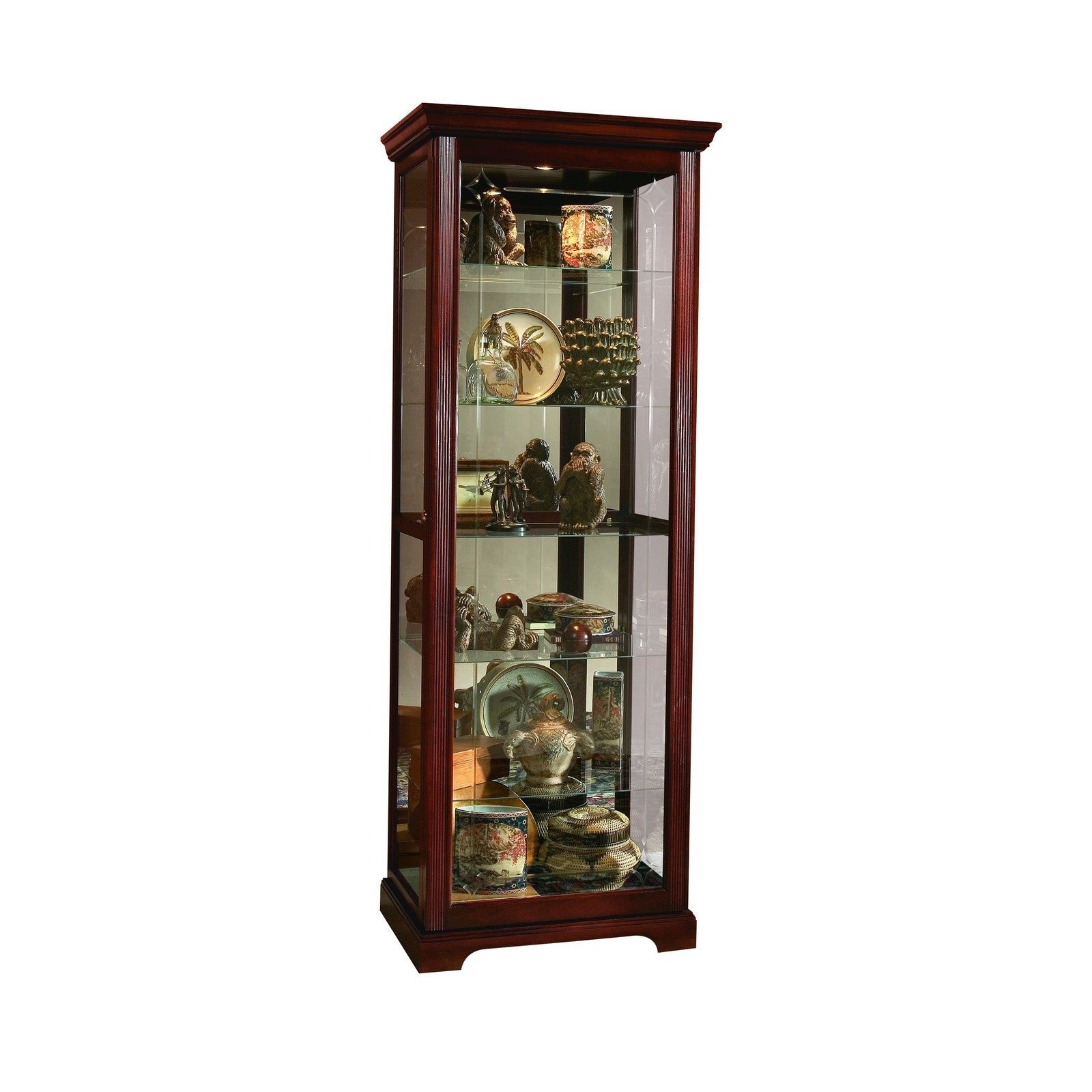 Pulaski Furniture PFC Curios Sliding Door 5 Shelf Curio Cabinet