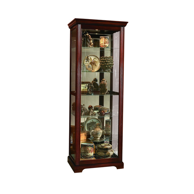 Pulaski Furniture PFC Curios Sliding Door 5 Shelf Curio Cabinet