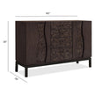 Pulaski Furniture Modern Mosaic Brown Sideboard