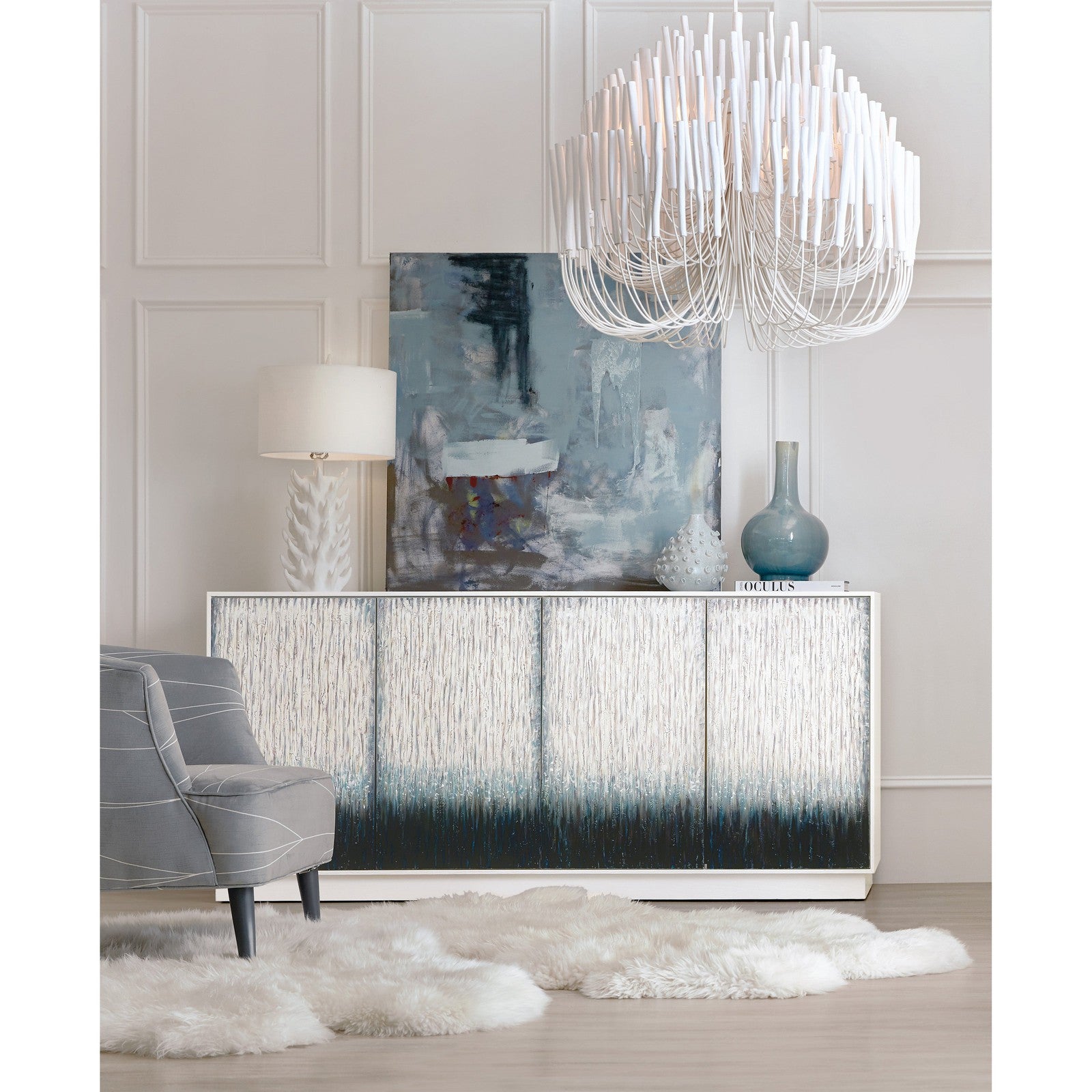 Hooker Furniture Melange Mediterranean Entertainment Credenza