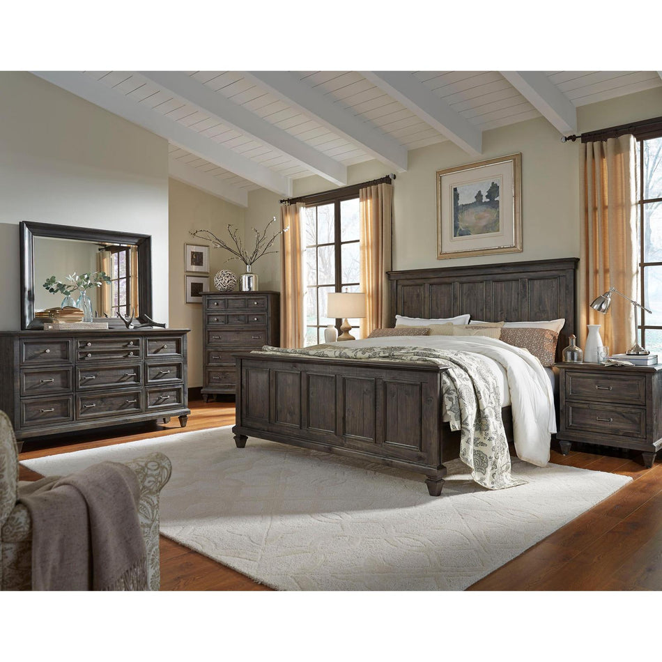 Magnussen Home Calistoga Weathered Charcoal Drawer Nightstand