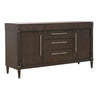 Pulaski Furniture Asher Park Piano Brown Glass Top 2 Door Buffet