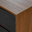 Michael Amini Kayner 2-Drawer Nightstand - Charcoal