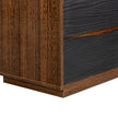 Michael Amini Kayner 2-Drawer Nightstand - Charcoal