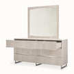Michael Amini Marin Dresser with Mirror Set - Greige