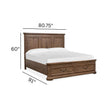 Magnussen Home Callisto Bourbon Brown Panel Bed