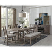 Magnussen Home Paxton Place Dovetail Grey Extendable Trestle Dining Table