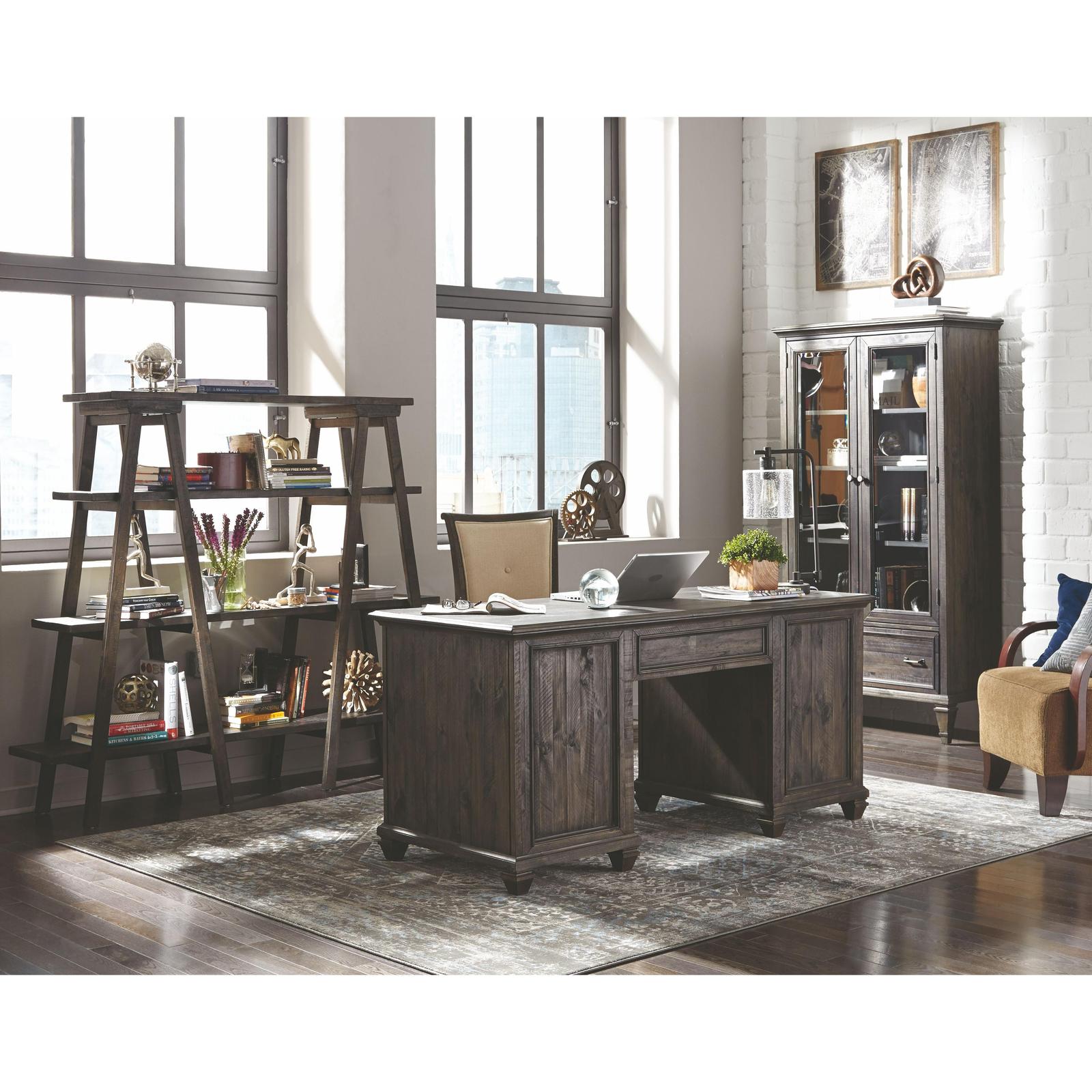 Magnussen Home Sutton Place Weathered Charcoal Executive Desk