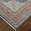 Feizy Marquette 39GRF Transitional Medallion in Gray/Red/Blue