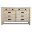 Salt Life Home Sunset Cove Sanibel Brown Drawer Dresser with Landscape Mirror I