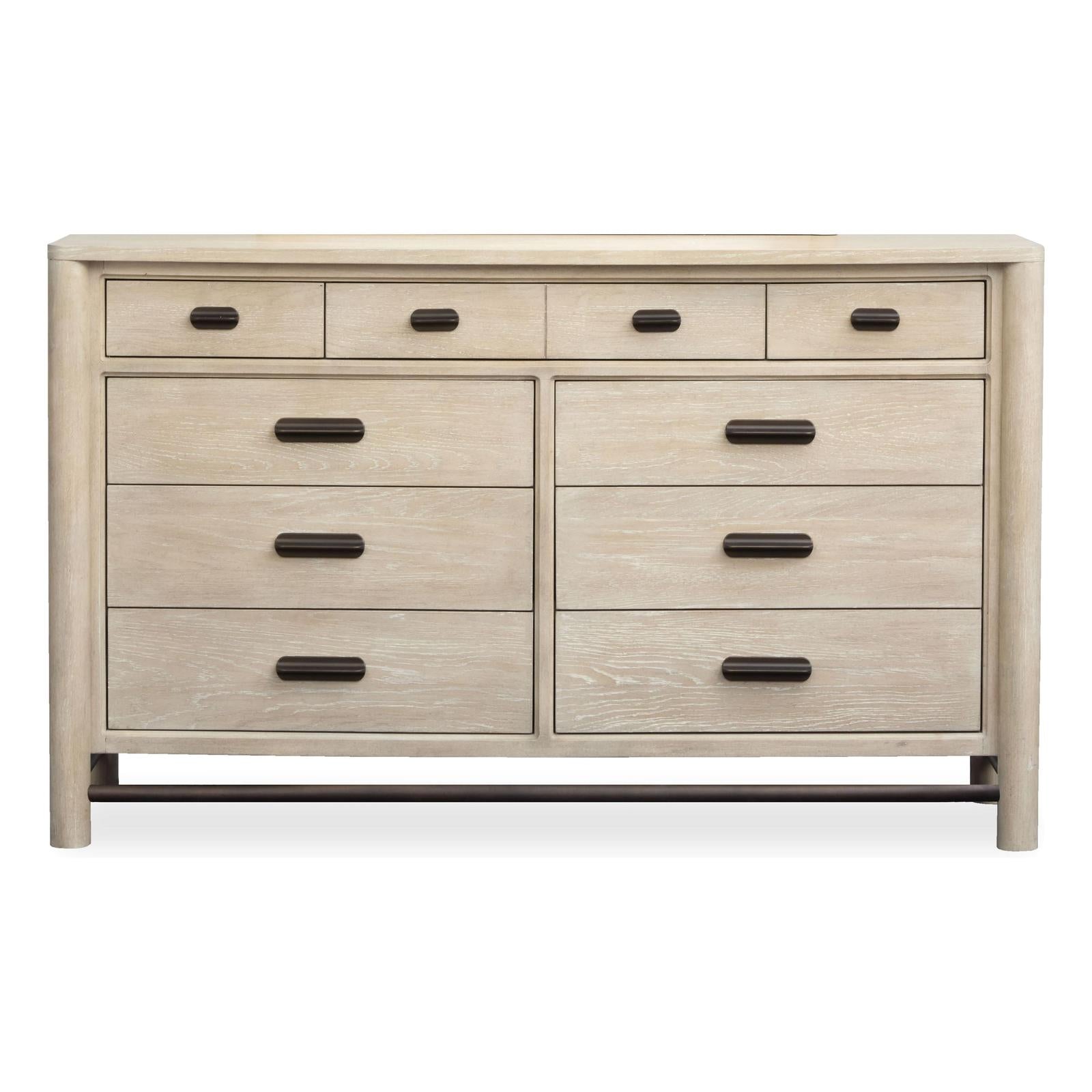 Salt Life Home Sunset Cove Sanibel Brown Drawer Dresser with Landscape Mirror I