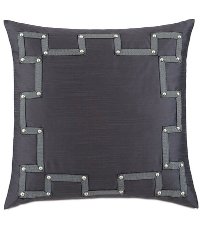 Eastern Accents Edris Charcoal with Gimp & Nailheads