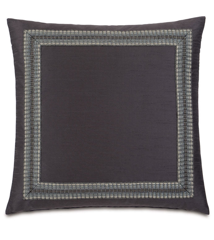 Eastern Accents Edris Charcoal with Mitered Border