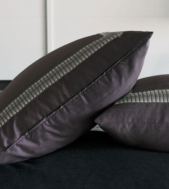 Eastern Accents Edris Charcoal with Mitered Border