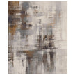 Feizy Clio 39LWF Modern Abstract in Ivory/Gray/Brown