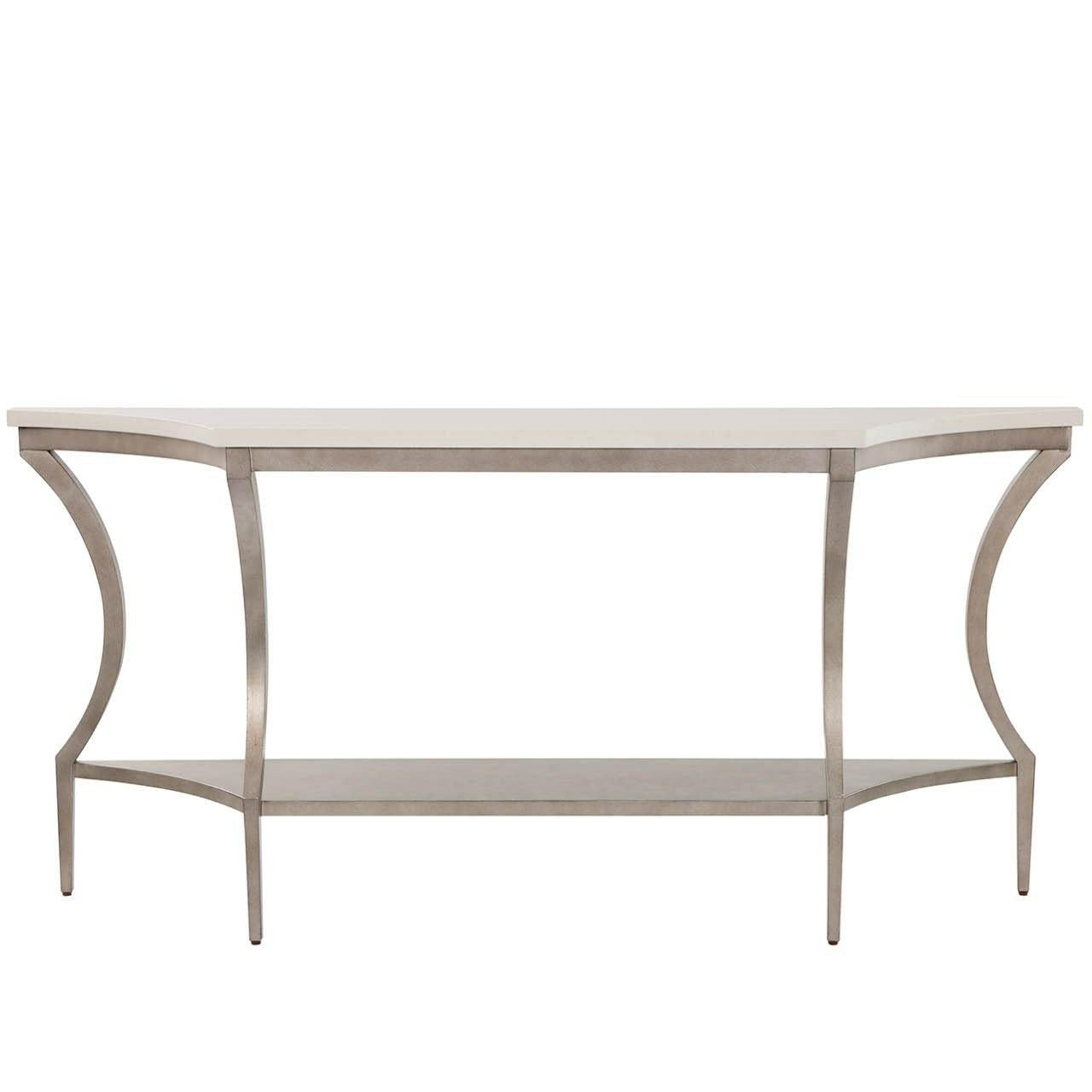 Universal Furniture Birchaven White Quartz Top Console