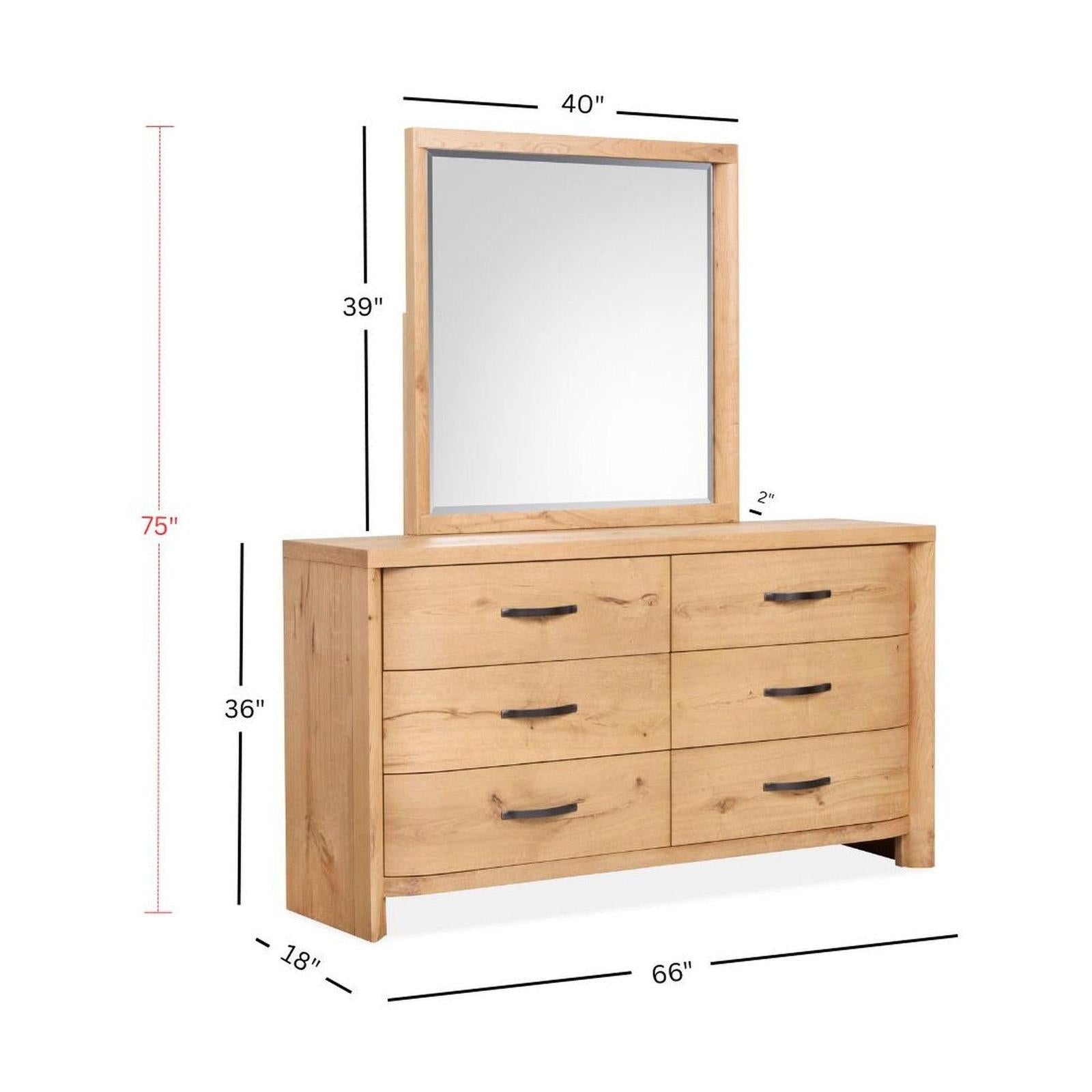 Magnussen Home Laramie Honey Wheat Double Drawer Dresser