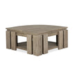 Magnussen Home Conrad Stone Harbor Grey Pie Shaped Lift Top Storage Cocktail Table With Casters