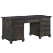 Magnussen Home Sutton Place Weathered Charcoal Executive Desk