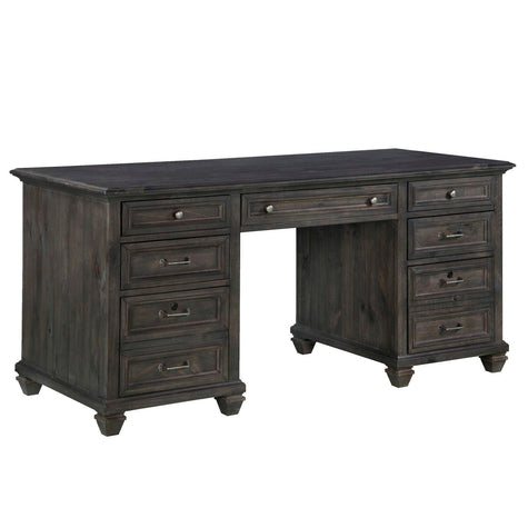 Magnussen Home Sutton Place Weathered Charcoal Executive Desk