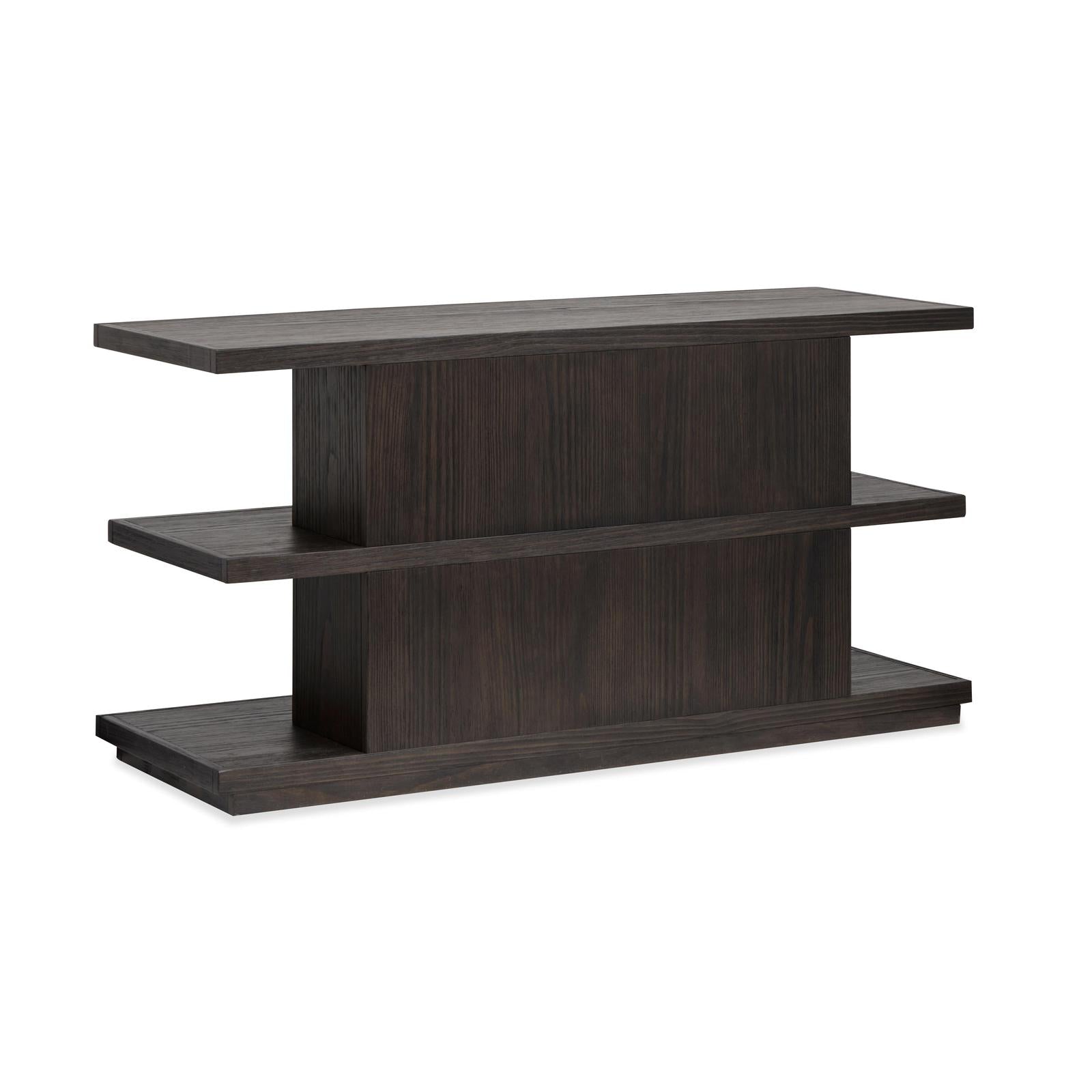Magnussen Home Shaffer Velvet Roast Rectangular Sofa Table