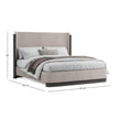 Magnussen Home Keaton Black Upholstered Panel Bed