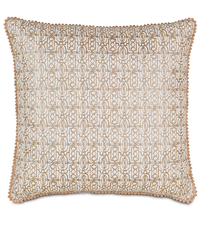 Eastern Accents Cordova Taupe with Beaded Trim