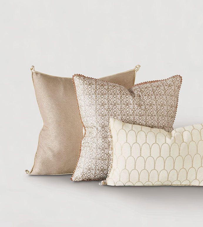 Eastern Accents Cordova Taupe with Beaded Trim