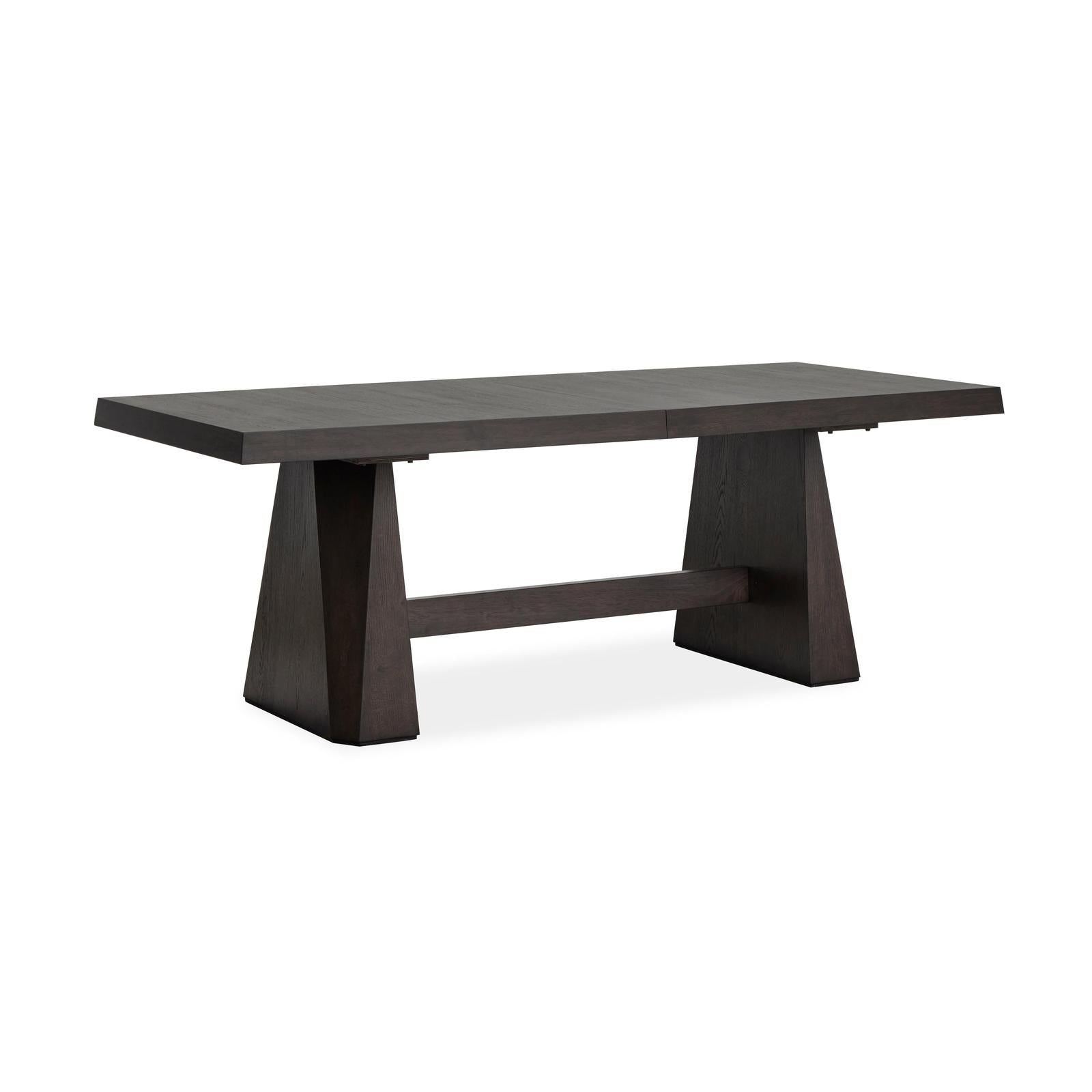 Magnussen Home Tauren Coffee Bean Extendable Double Pedestal Dining Table