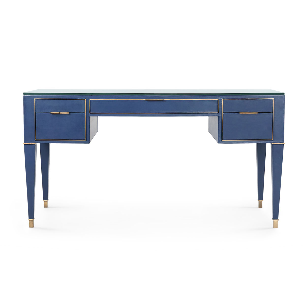 Villa & House Hunter Desk  with Glass Top