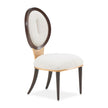 Michael Amini Camellia Field Linen/Warm Pecan Dining Side Chair - Set of 2
