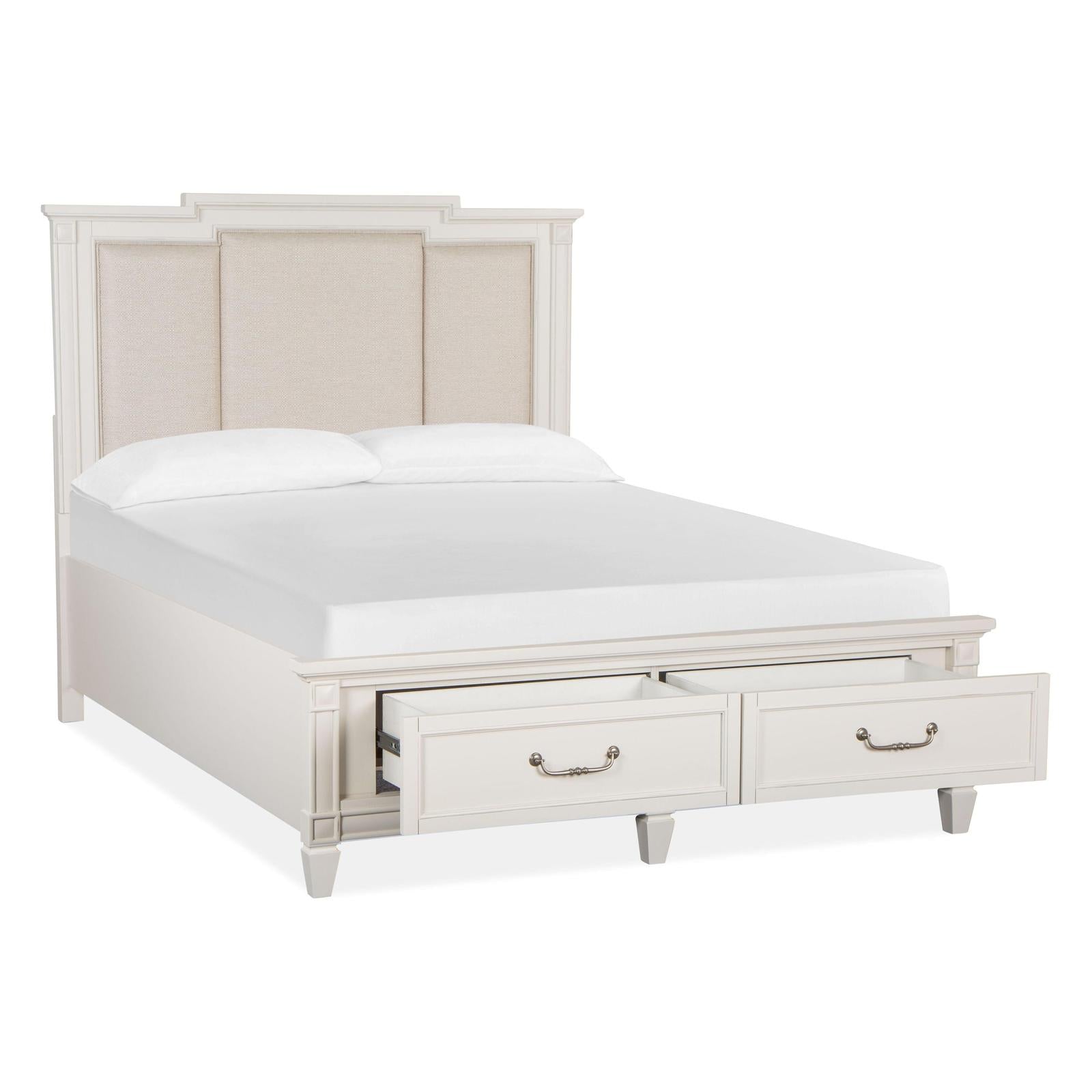 Magnussen Home Willowbrook Egg Shell White Bed