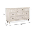 Magnussen Home Newport Alabaster Drawer Dresser