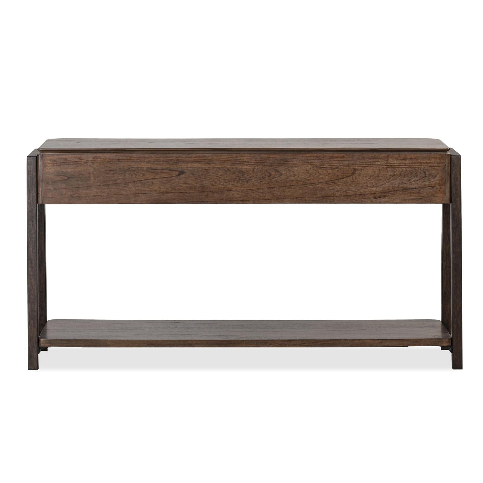 Magnussen Home Hallie Milk Chocolate & Dark Chocolate Rectangular Sofa Table