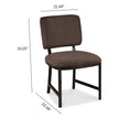 Pulaski Furniture Modern Mosaic Brown Upholstered Side Chair Two Pack