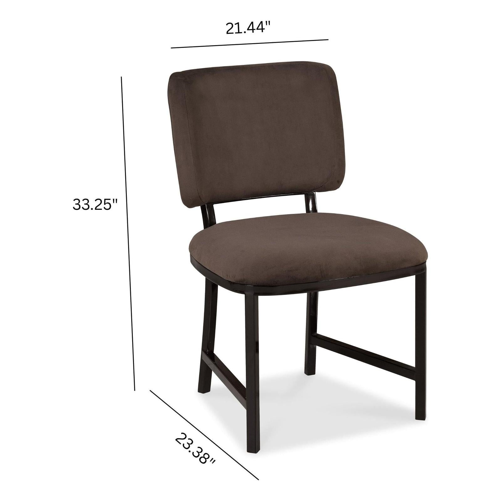Pulaski Furniture Modern Mosaic Brown Upholstered Side Chair Two Pack